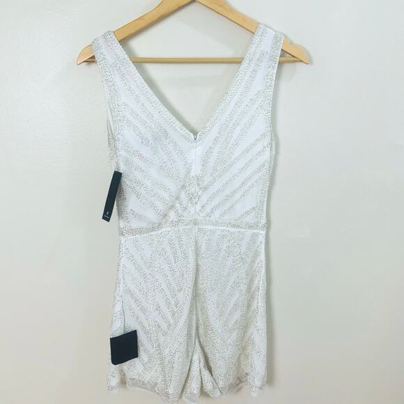 Lulu's White V-Neck Jumpsuit - Picture 5 of 13